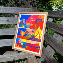 Charger l'image dans la galerie, Je suis très heureux de vous proposer cette édition produite avec Anouck Constant, imprimée chez Shlag Lab ! Carte blanche à Anouck et recherche commune avec Samuel du Shlag Lab pour trouver les couleurs qui allaient le mieux mettre en valeur l'invitation au voyage et au grand air de cette illustration. COLLOQUE est un concept-store à la fois librairie, disquaire et décoration. Vous y trouverez vinyles, cassettes, sérigraphies, risographies, bande-dessinées, fanzines, artisanat, céramique, verre soufflé...