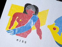 Charger l'image dans la galerie, Affiche, poster, illustration imprimée en risographie par à New York City, USA, tirage limité numéroté et signé par l'artiste Ivy Zheyu Chen et son studio Upon. COLLOQUE est un concept-store proposant musique, illustration et artisanat. Nombreuses idées cadeaux !