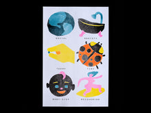 Charger l'image dans la galerie, Affiche, poster, illustration imprimée en risographie par à New York City, USA, tirage limité numéroté et signé par l'artiste Ivy Zheyu Chen et son studio Upon. COLLOQUE est un concept-store proposant musique, illustration et artisanat. Nombreuses idées cadeaux !