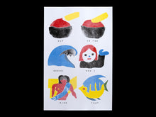 Charger l'image dans la galerie, Affiche, poster, illustration imprimée en risographie par à New York City, USA, tirage limité numéroté et signé par l'artiste Ivy Zheyu Chen et son studio Upon. COLLOQUE est un concept-store proposant musique, illustration et artisanat. Nombreuses idées cadeaux !