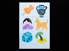 Charger l'image dans la galerie, Affiche, poster, illustration imprimée en risographie par à New York City, USA, tirage limité numéroté et signé par l'artiste Ivy Zheyu Chen et son studio Upon. COLLOQUE est un concept-store proposant musique, illustration et artisanat. Nombreuses idées cadeaux !