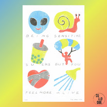 Charger l'image dans la galerie, Affiche, poster, illustration imprimée en risographie par à New York City, USA, tirage limité numéroté et signé par l'artiste Ivy Zheyu Chen et son studio Upon. COLLOQUE est un concept-store proposant musique, illustration et artisanat. Nombreuses idées cadeaux !