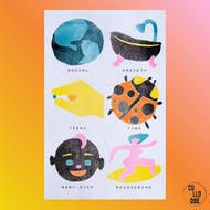 Affiche, poster, illustration imprimée en risographie par à New York City, USA, tirage limité numéroté et signé par l'artiste Ivy Zheyu Chen et son studio Upon. COLLOQUE est un concept-store proposant musique, illustration et artisanat. Nombreuses idées cadeaux !
