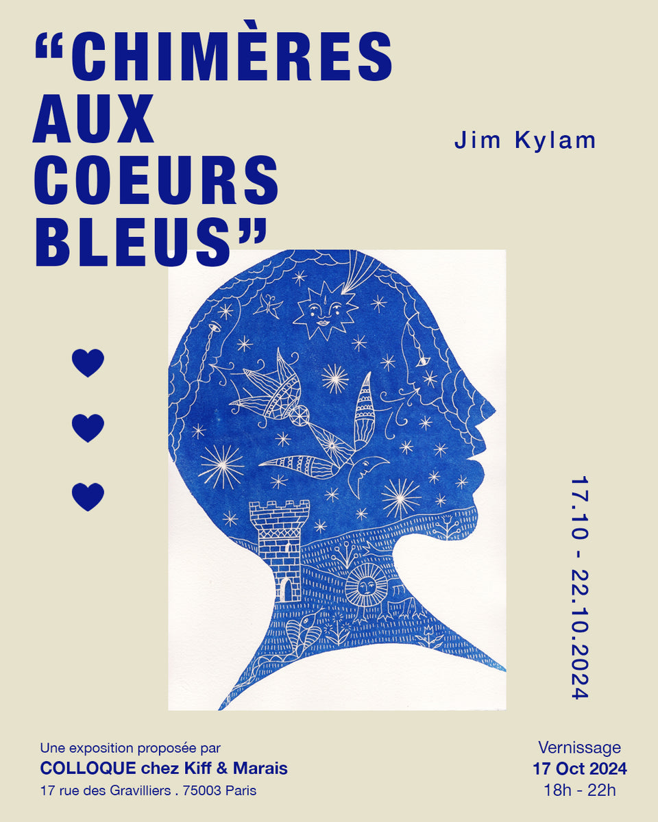 affiche de l'exposition de Jim Kylam, Paris 2024