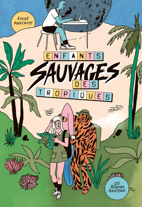 couverture, bd, bande dessinée, album, Akvile Magicdust, Enfants Sauvages des Tropiques