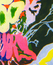 Charger l&#39;image dans la galerie, Louis Lanne, risographie, bouquet fleurs
