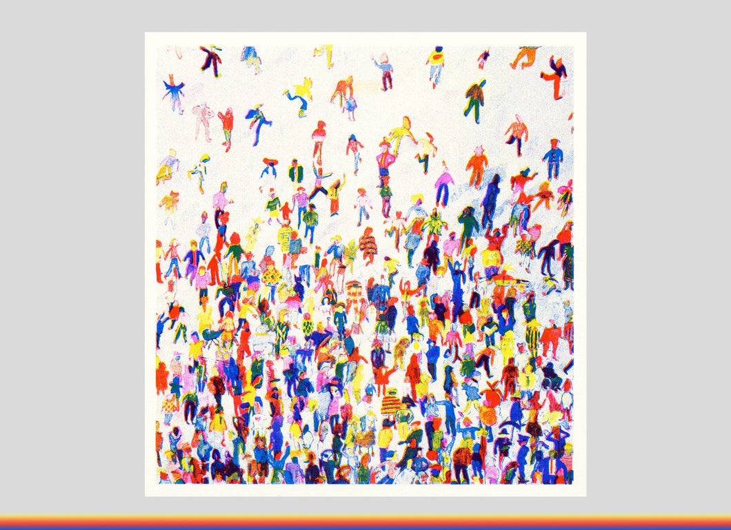 Affiche risographie, illustration de Louis Lanne, imprimée en risography, riso. Poster, dessin. COLLOQUE est un concept-store proposant musique, illustration et artisanat. Nombreuses idées cadeaux !