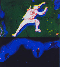 Charger l&#39;image dans la galerie, louis lanne fanzine risographie à la recherche du trésor de tezcatzoncatl illustration
